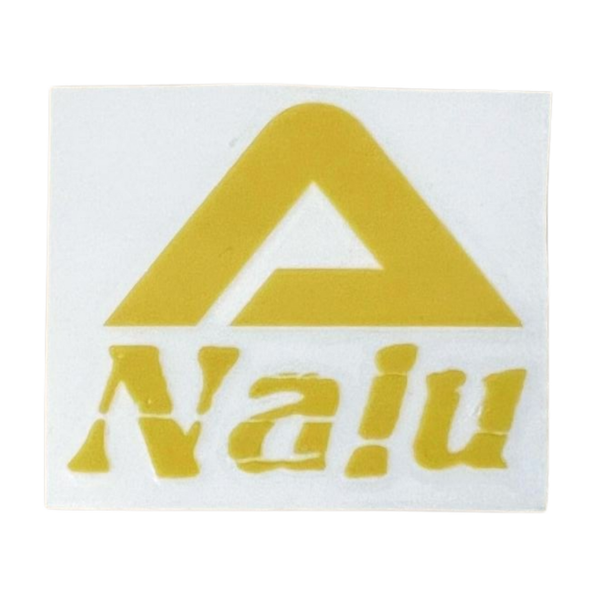 Aloha Aina Poi Co. - Nalu Logo Decal Sticker - Yellow