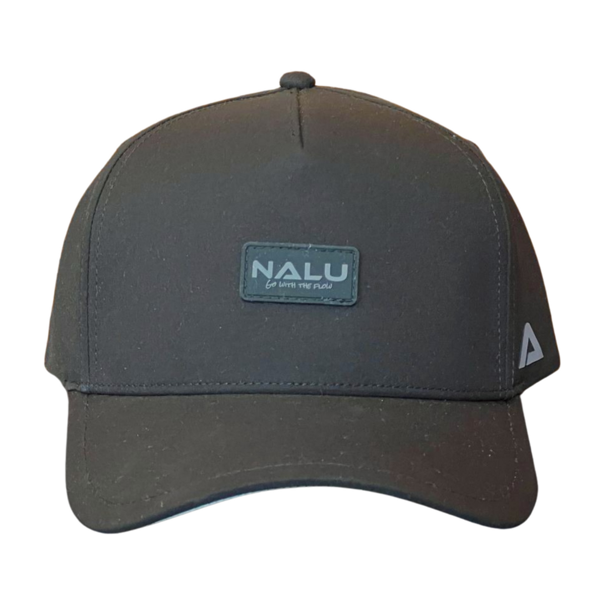 Nalu Black Waterproof Hat - Front View | Nalu Gear