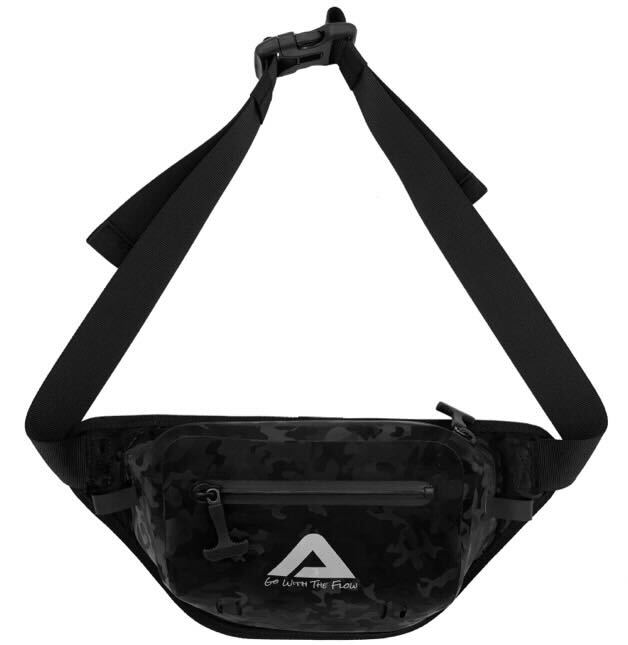 Nalu Camo Waterproof Fanny Pack in Black - With Strap | Nalu Gear