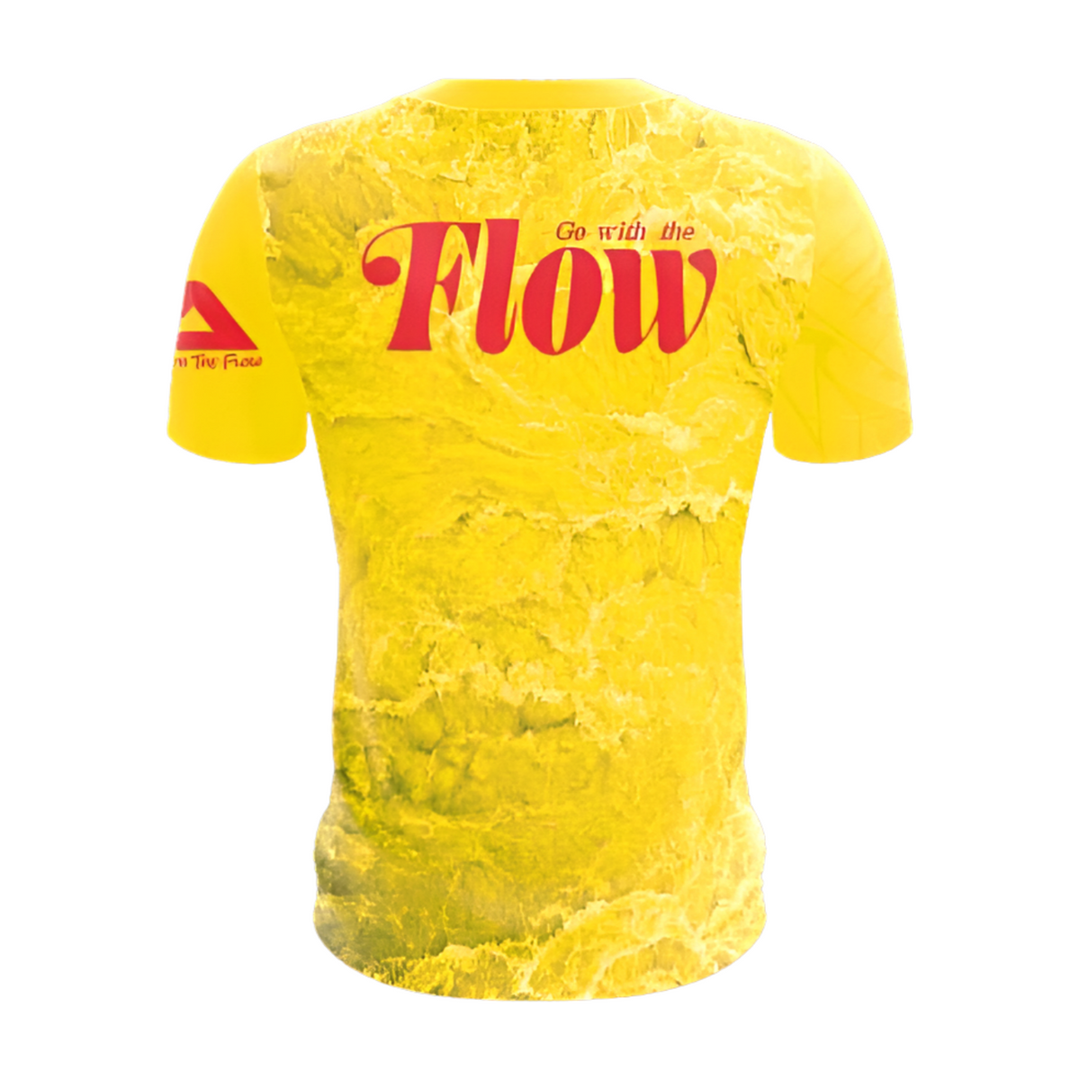 Yellow Nalu Jersey w/Tribal Sleeve - Back View | Nalu Gear