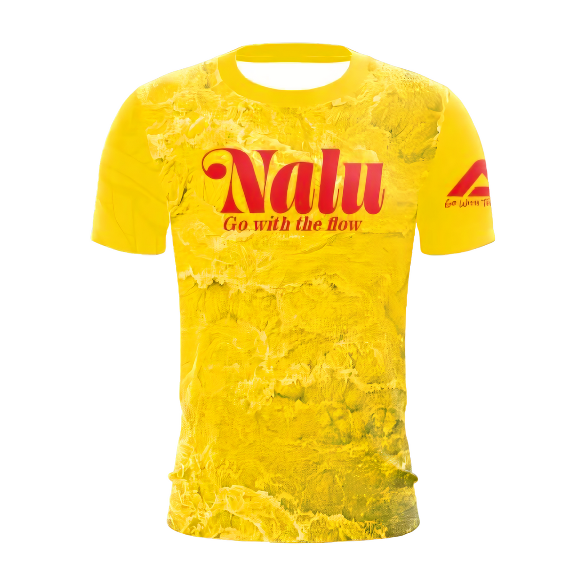 Yellow Nalu Jersey w/Tribal Sleeve - Front View | Nalu Gear