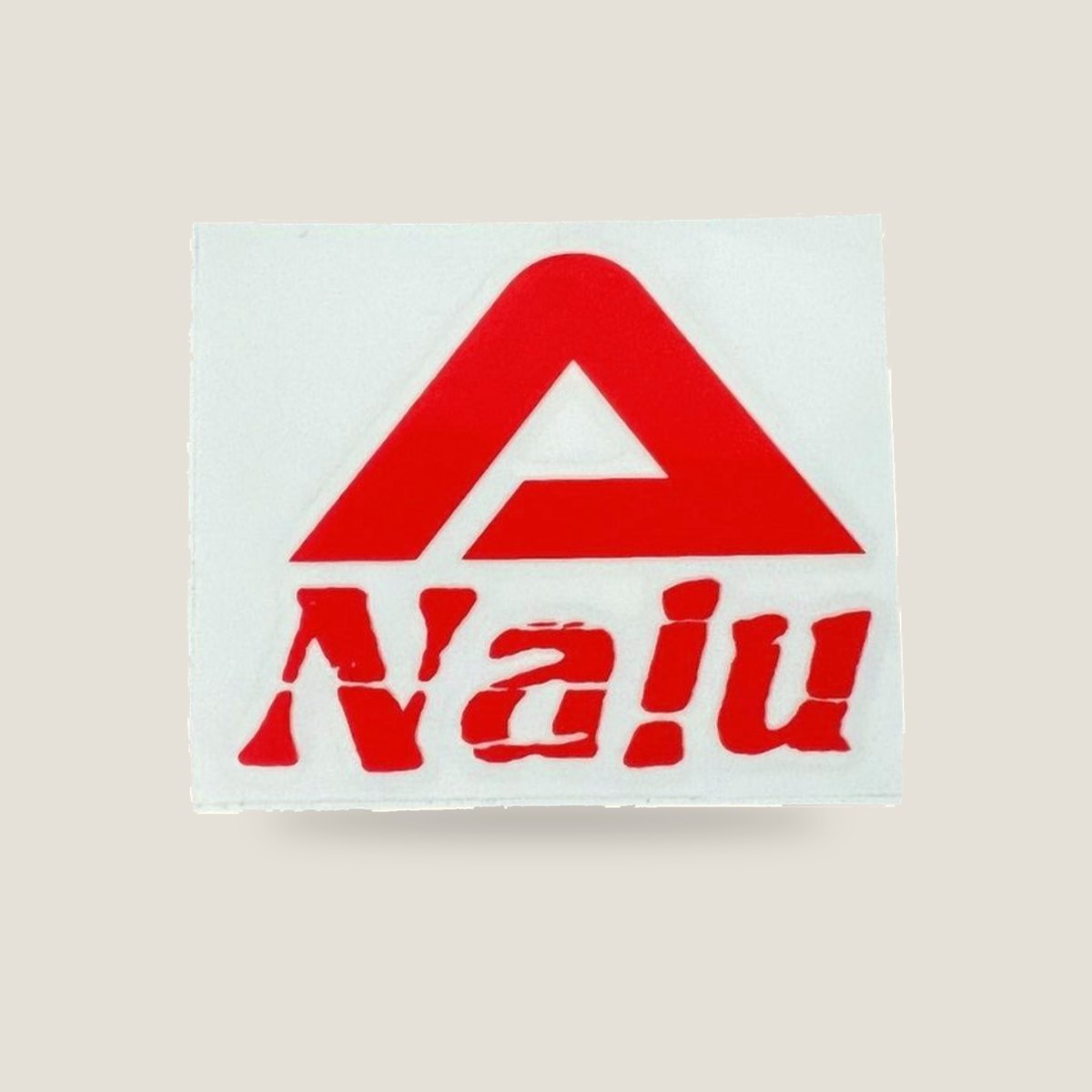 Nalu Logo Decal Sticker - Red, front
