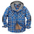 Aloha Aina Poi Co. - Nalu Flannel Jacket - Blue - Front View
