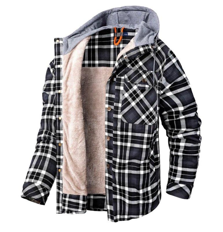 Aloha Aina Poi Co. - Nalu Flannel Jacket - Gray - Open