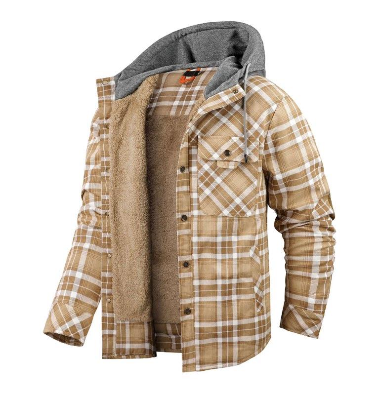 Aloha Aina Poi Co. - Nalu Flannel Jacket - Sand - Open