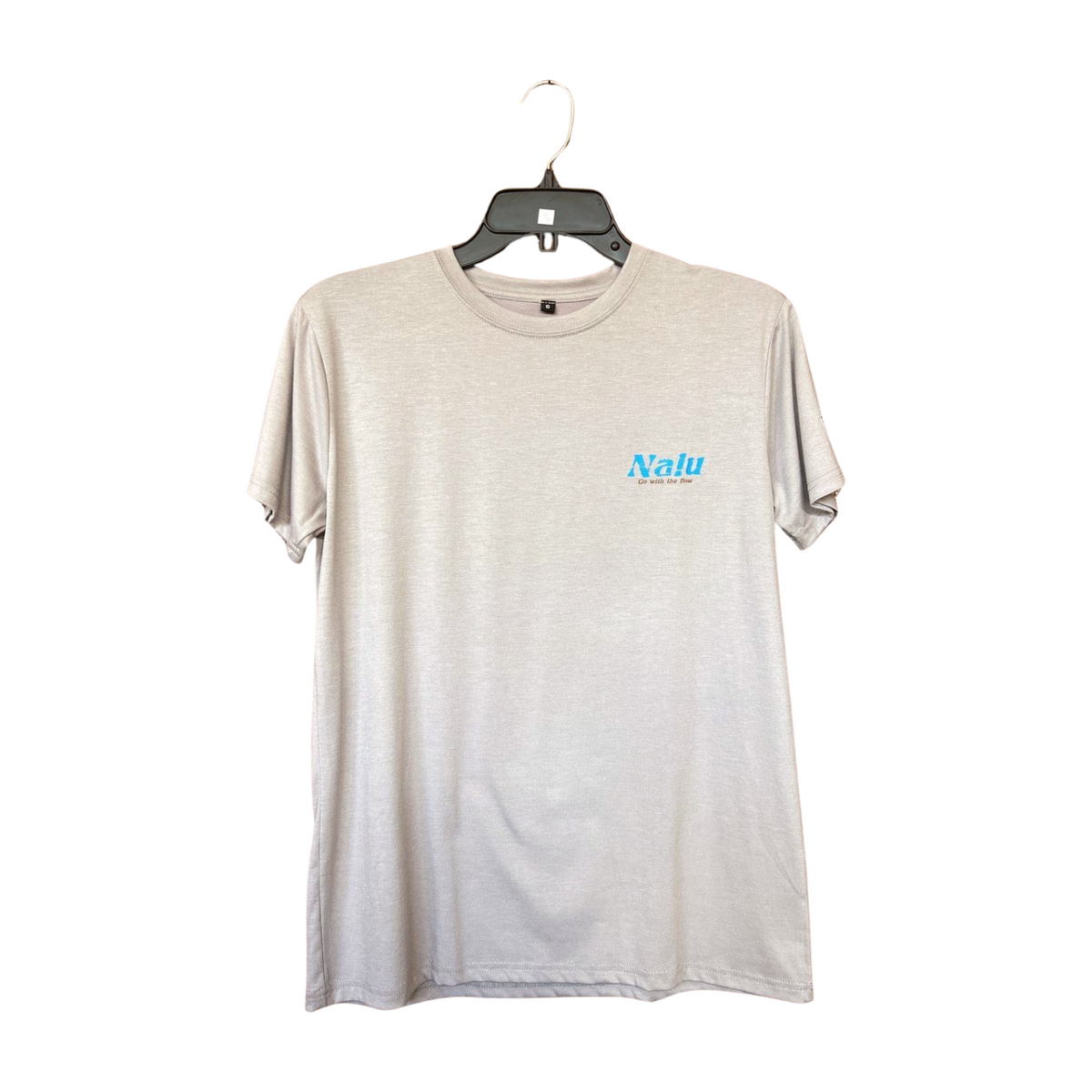 Aloha Aina Poi Co. Nalu Go With The Flow Short Sleeve T-Shirt - Gray - Front View