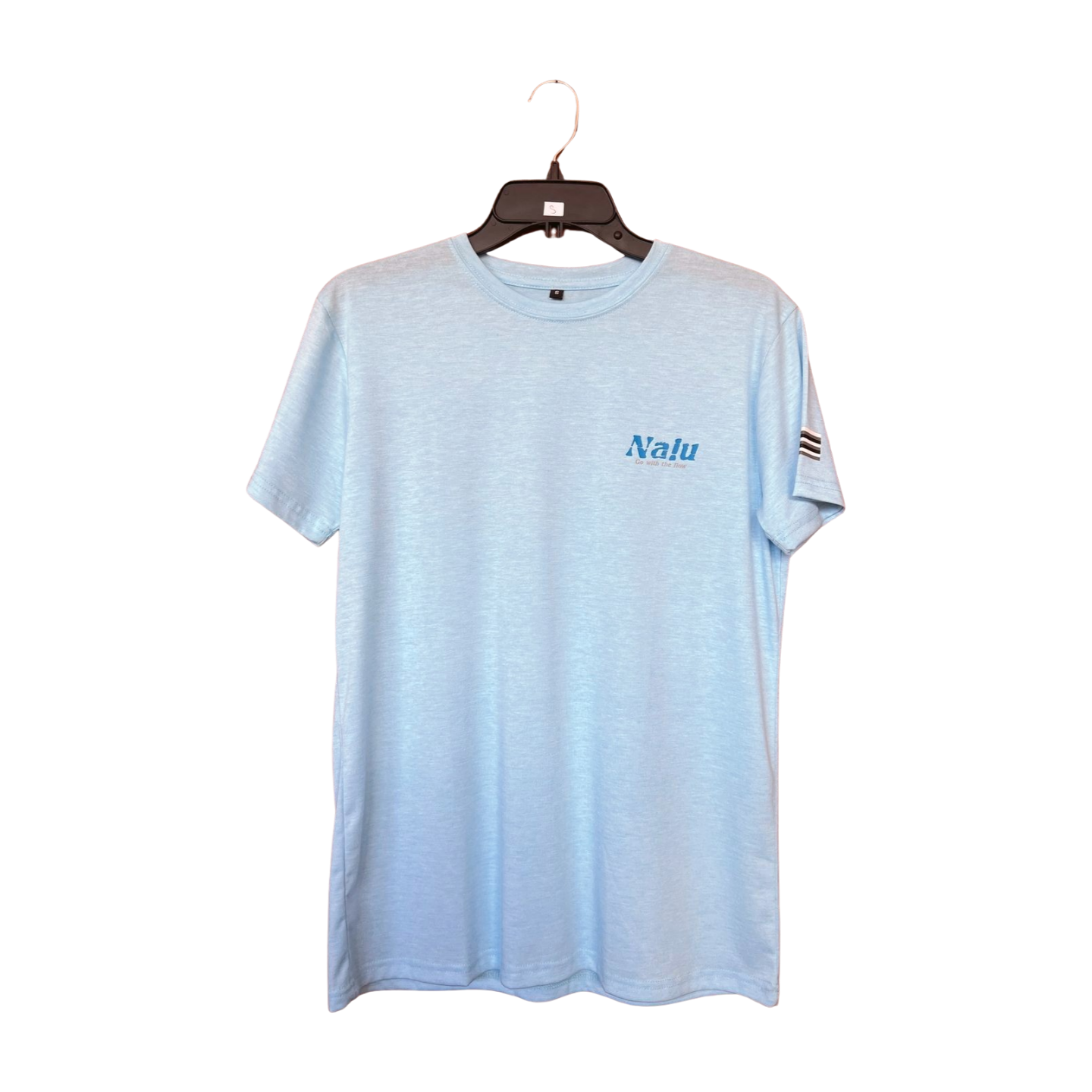 Aloha Aina Poi Co. - Nalu Go With the Flow Short Sleeve T-Shirt - Blue - Front View