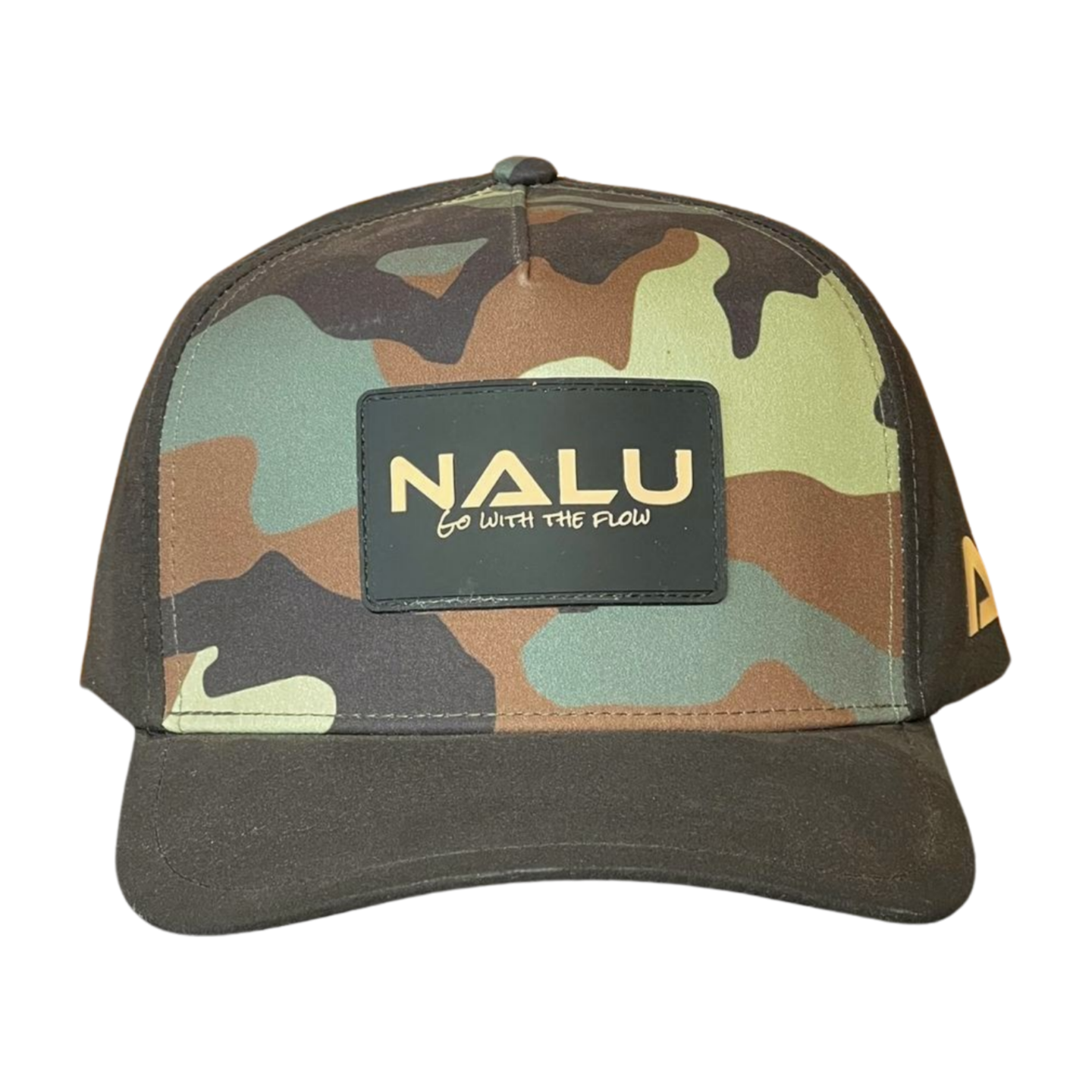 Aloha Aina Poi Co. - Nalu Snapback Hat - Camo - Front View