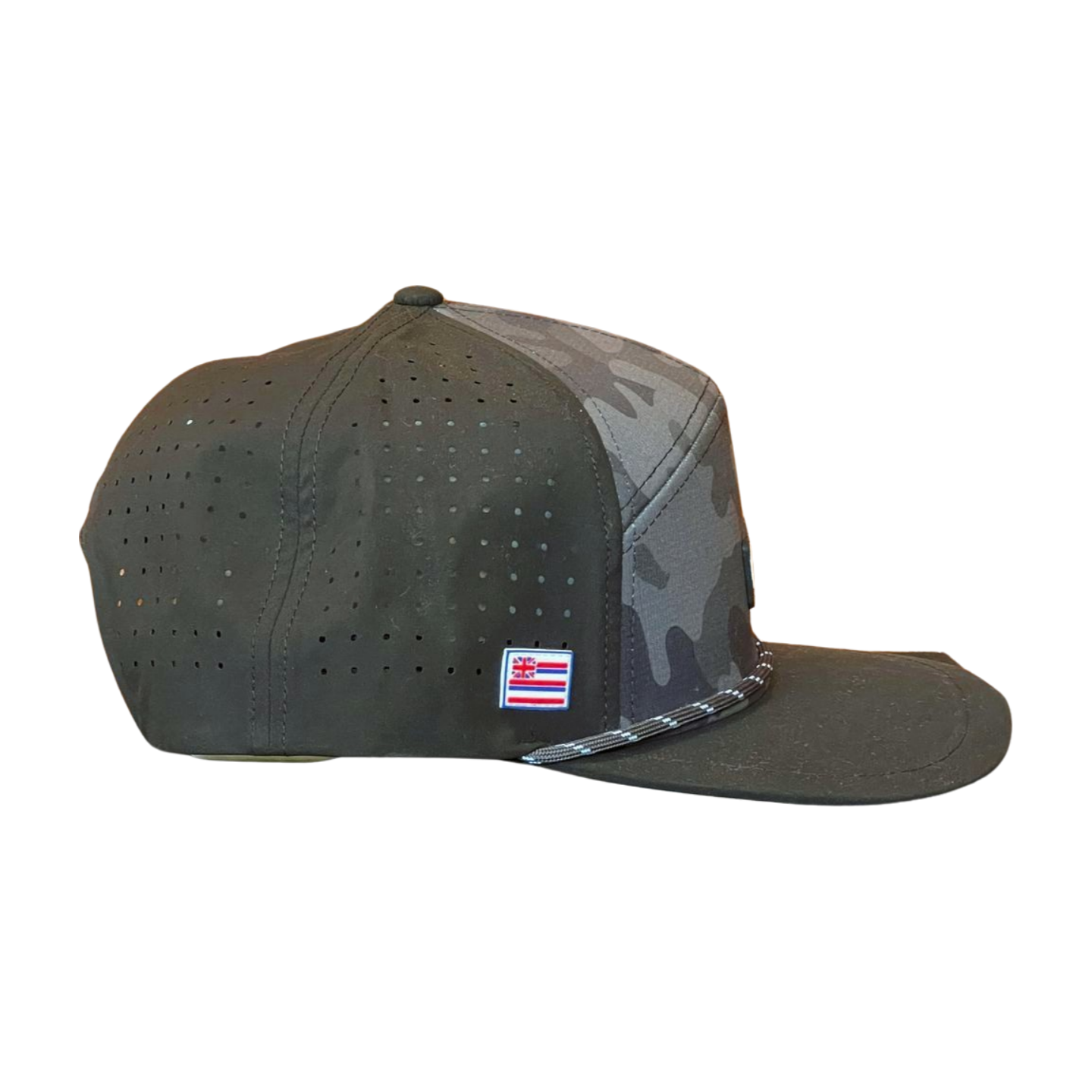 Aloha Aina Poi Co. - Nalu Snapback Hat - Gray Camo - Right Side View