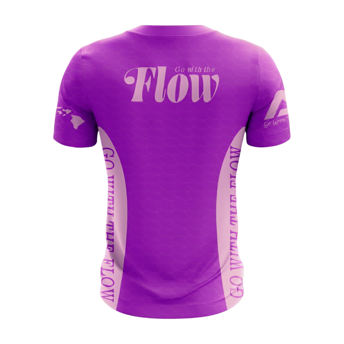 "Nalu Go With The Flow" Unahi T-Shirt in Fuchsia Pink - Back View | Nalu Gear