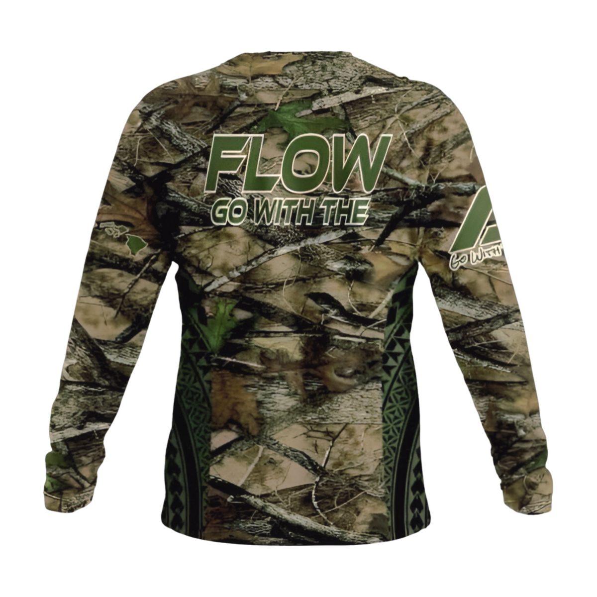 Nalu Go with the Flow Dri-Fit Long Sleeve T-Shirt - Green Camo