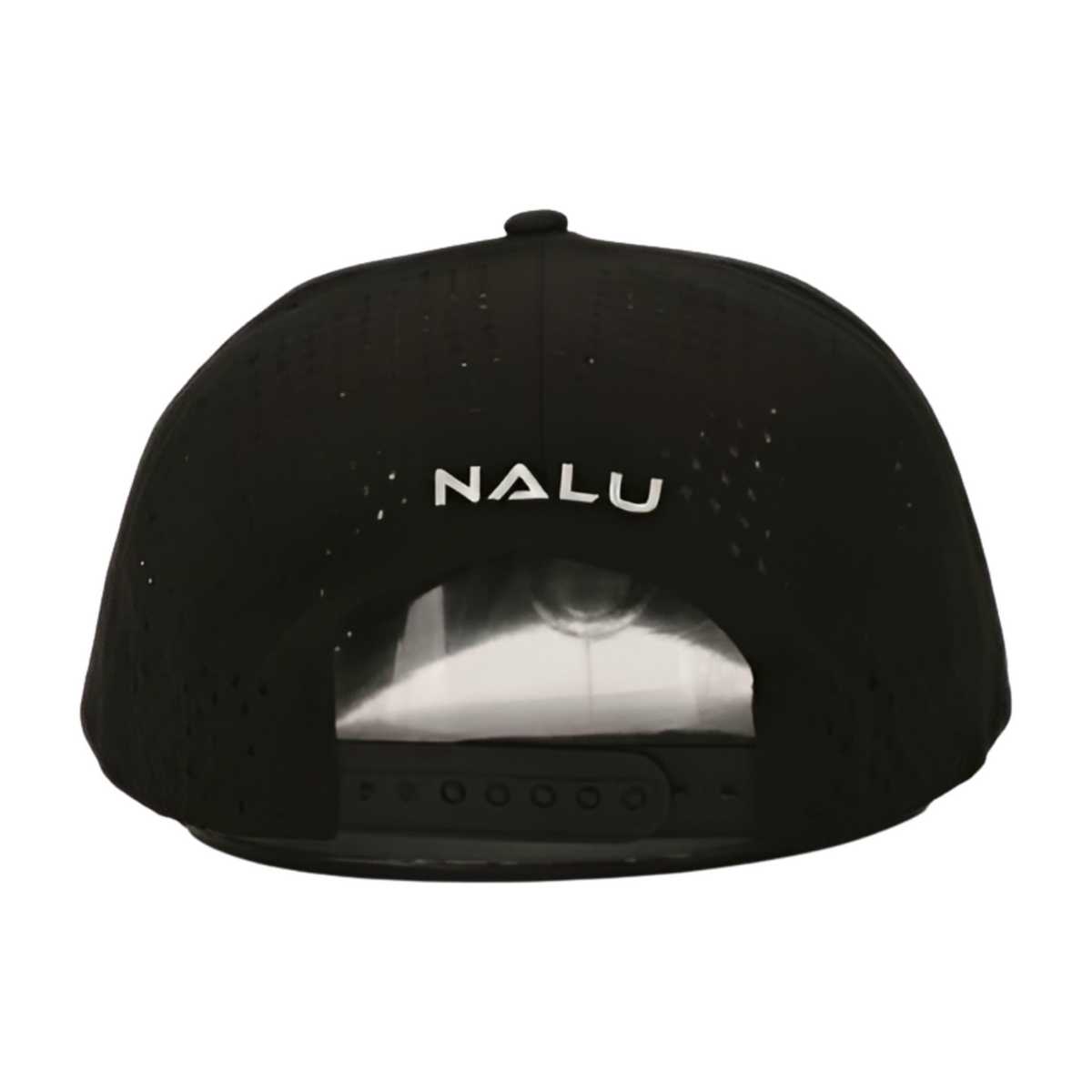Hawai'i Black Snapback Hat - Back View | Nalu Gear