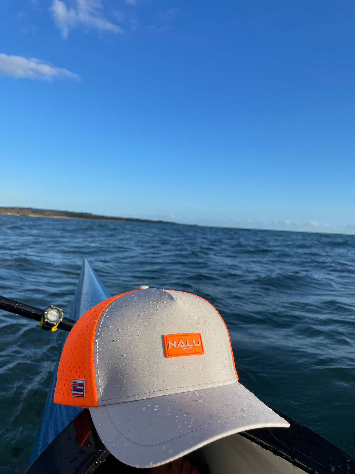 Nalu Waterproof Hat - Grey/Orange