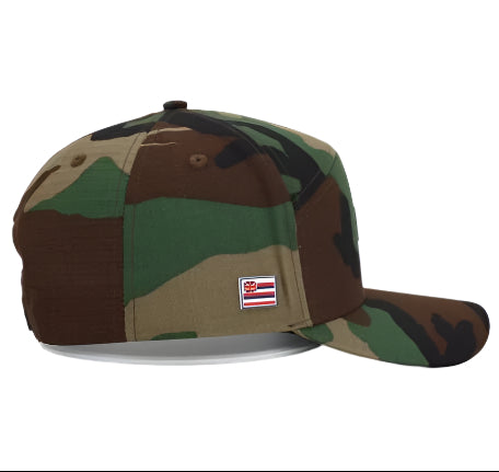 Camo Snapback Hat - Right Side View | Nalu Gear