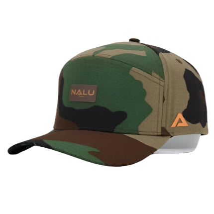 Camo Snapback Hat - Front Angle | Nalu Gear