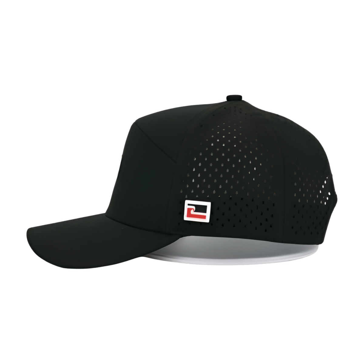 Aotearoa Black Snapback Hat - Left Side View | Nalu Gear