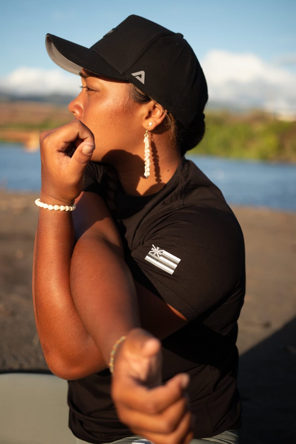 Nalu Go With the Flow Short Sleeve T-Shirt - Black