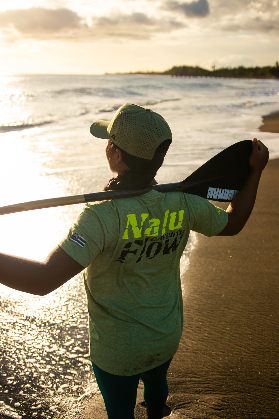 Nalu Go With the Flow Short Sleeve T-Shirt - Heather Green
