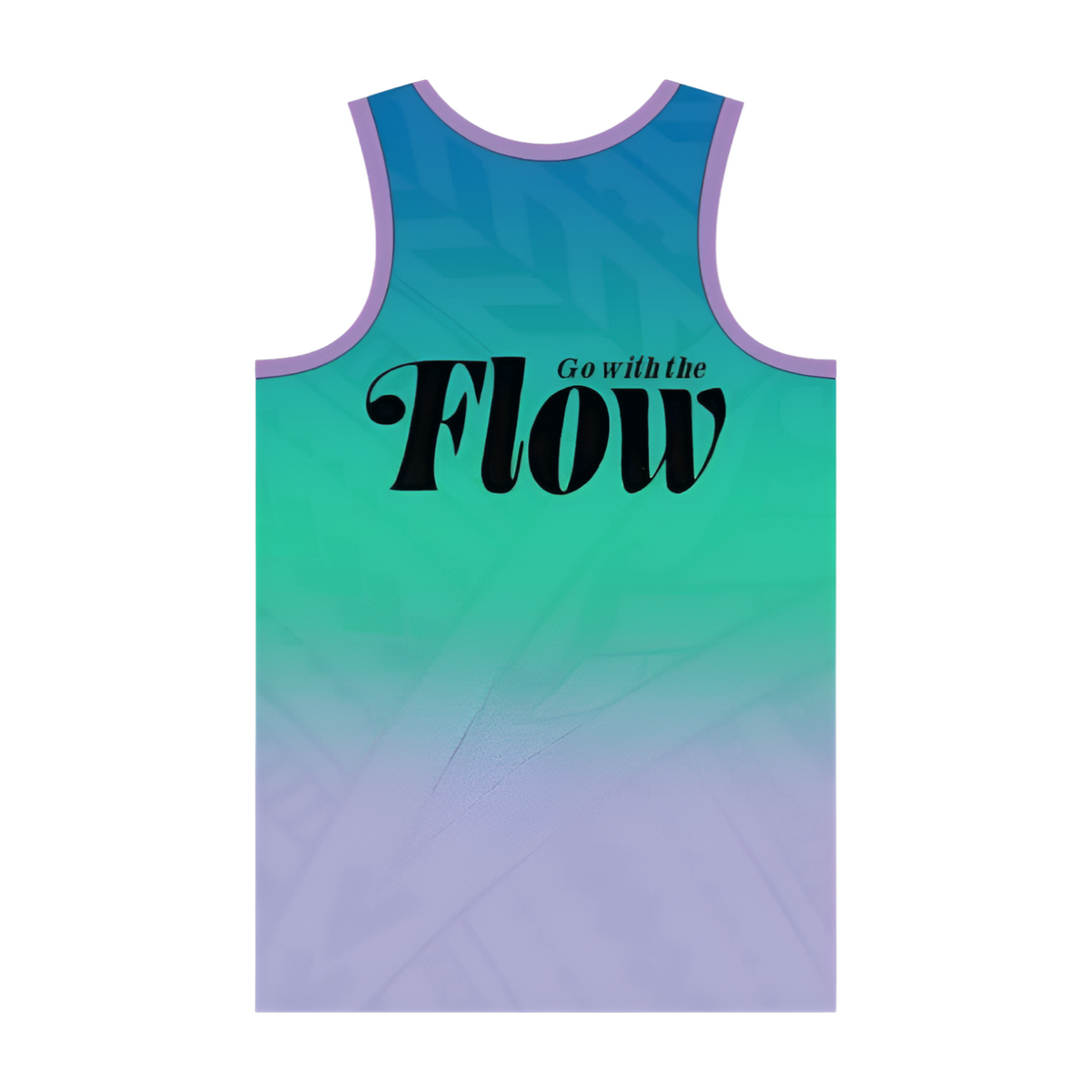 "Nalu Go With The Flow" Bright Tribal Tank Jersey - Front View | Nalu Gear