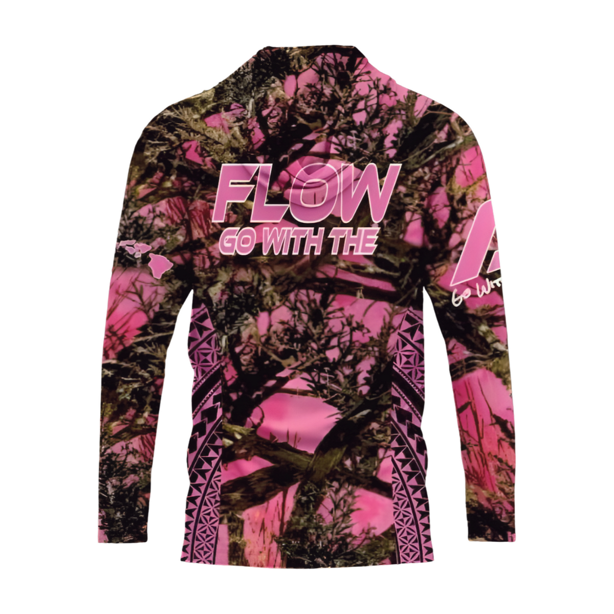 Nalu Go with the Flow Dri-Fit Long Sleeve T-Shirt - Pink Camo