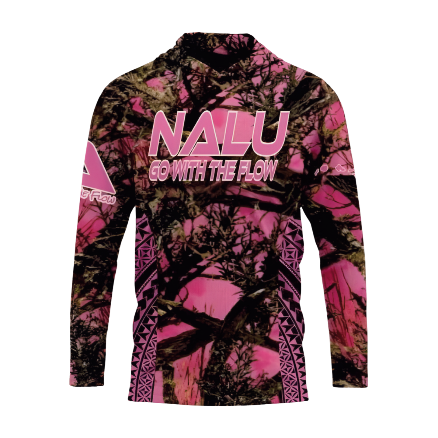 Nalu Go with the Flow Dri-Fit Long Sleeve T-Shirt - Pink Camo
