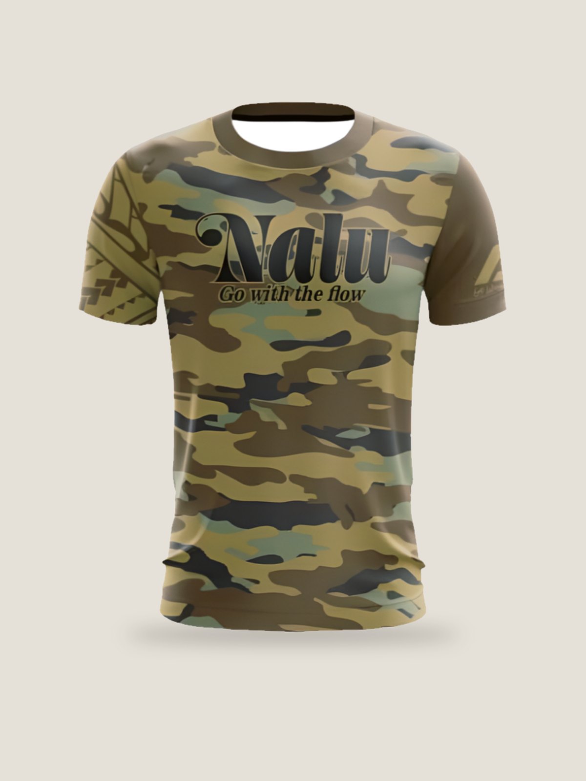 Camo Nalu Jersey w/Tribal Sleeve, front