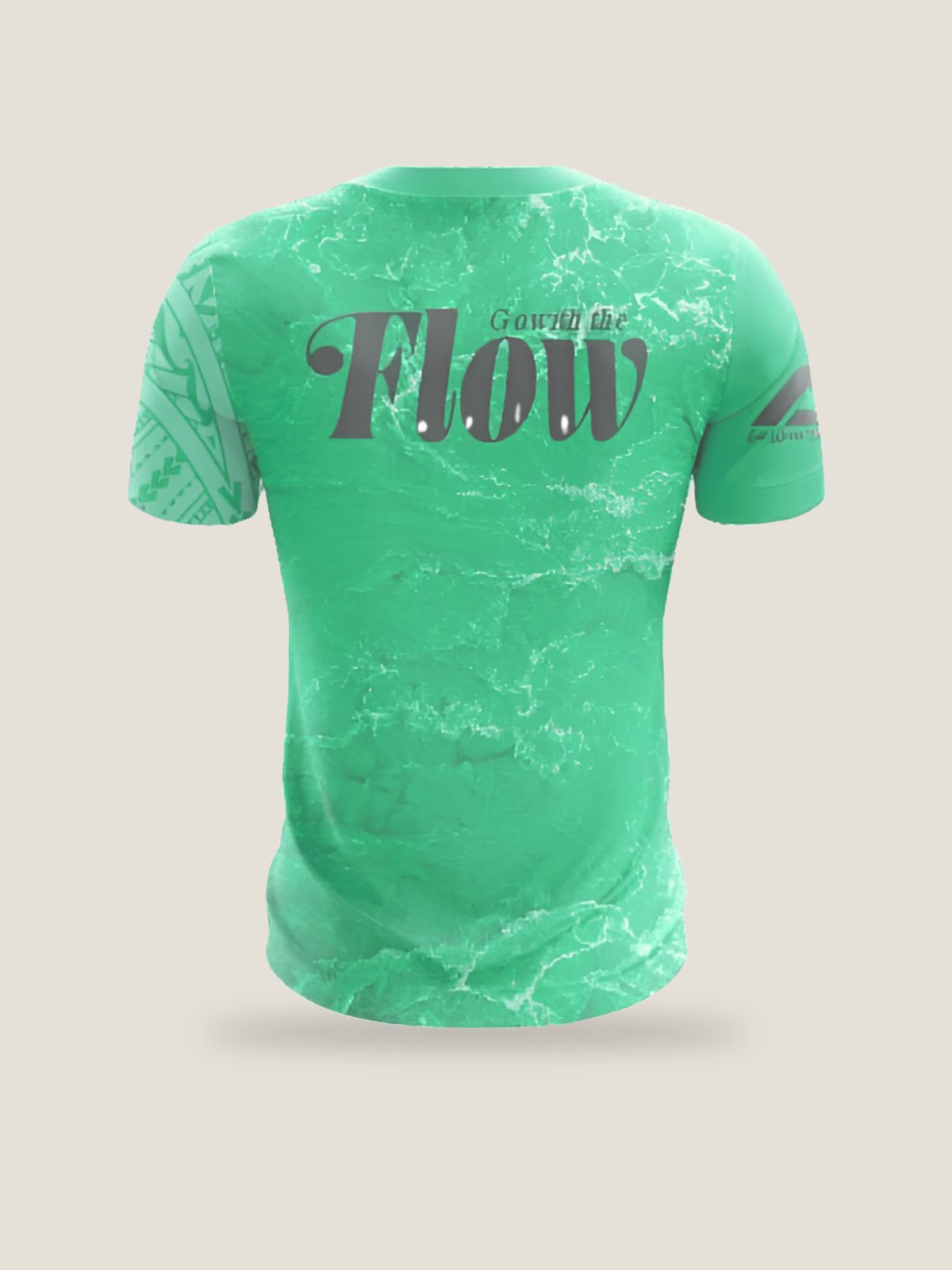 Green Nalu Jersey w/Tribal Sleeve, back