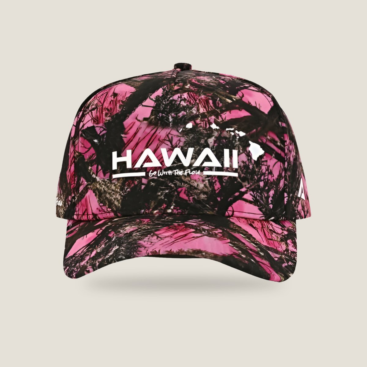 Hawaiʻi Pink Camo Snapback, front