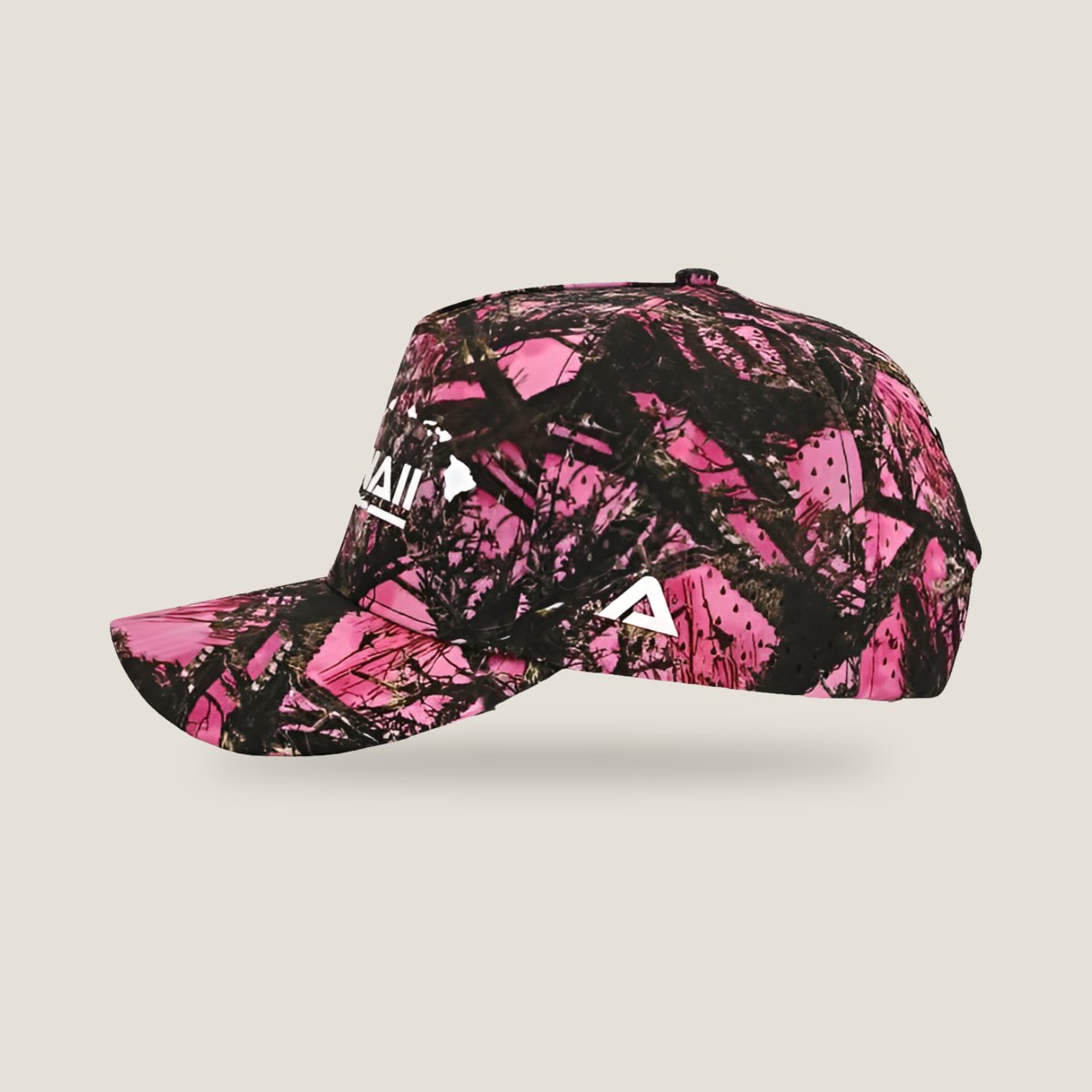 Hawaiʻi Pink Camo Snapback, other side
