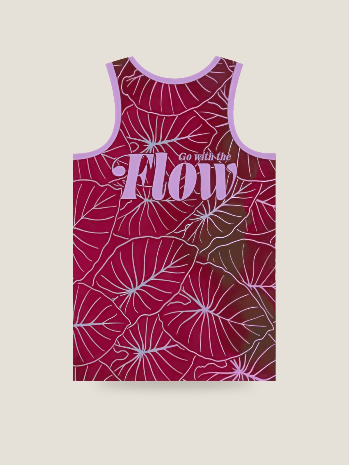 Kalo Leaf Nalu Tank - Purple, back