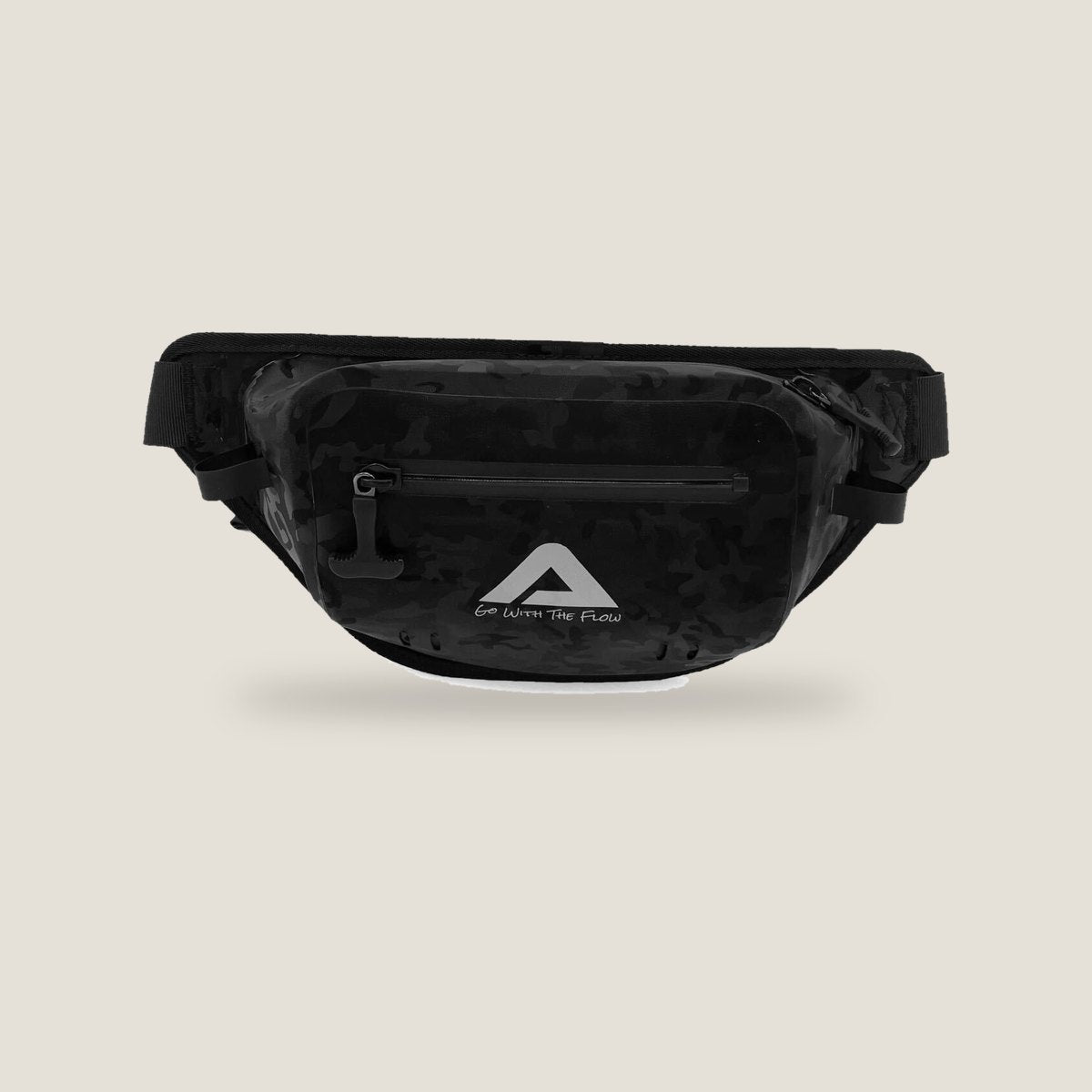 Nalu Camo Waterproof Fanny Pack - Black, angle