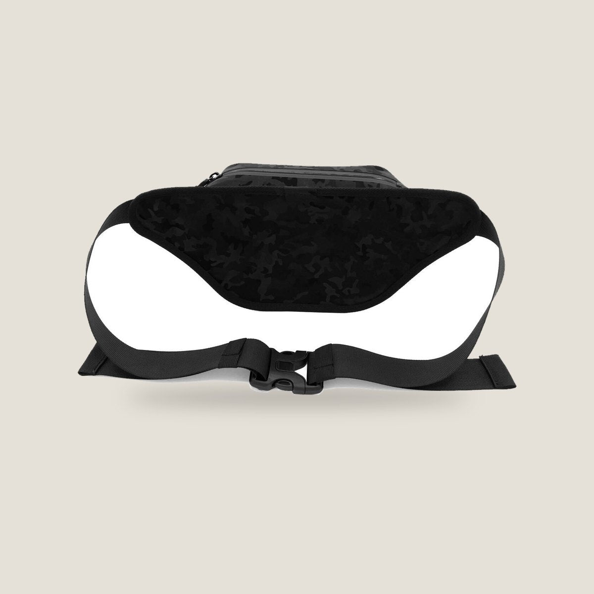 Nalu Camo Waterproof Fanny Pack - Black, back
