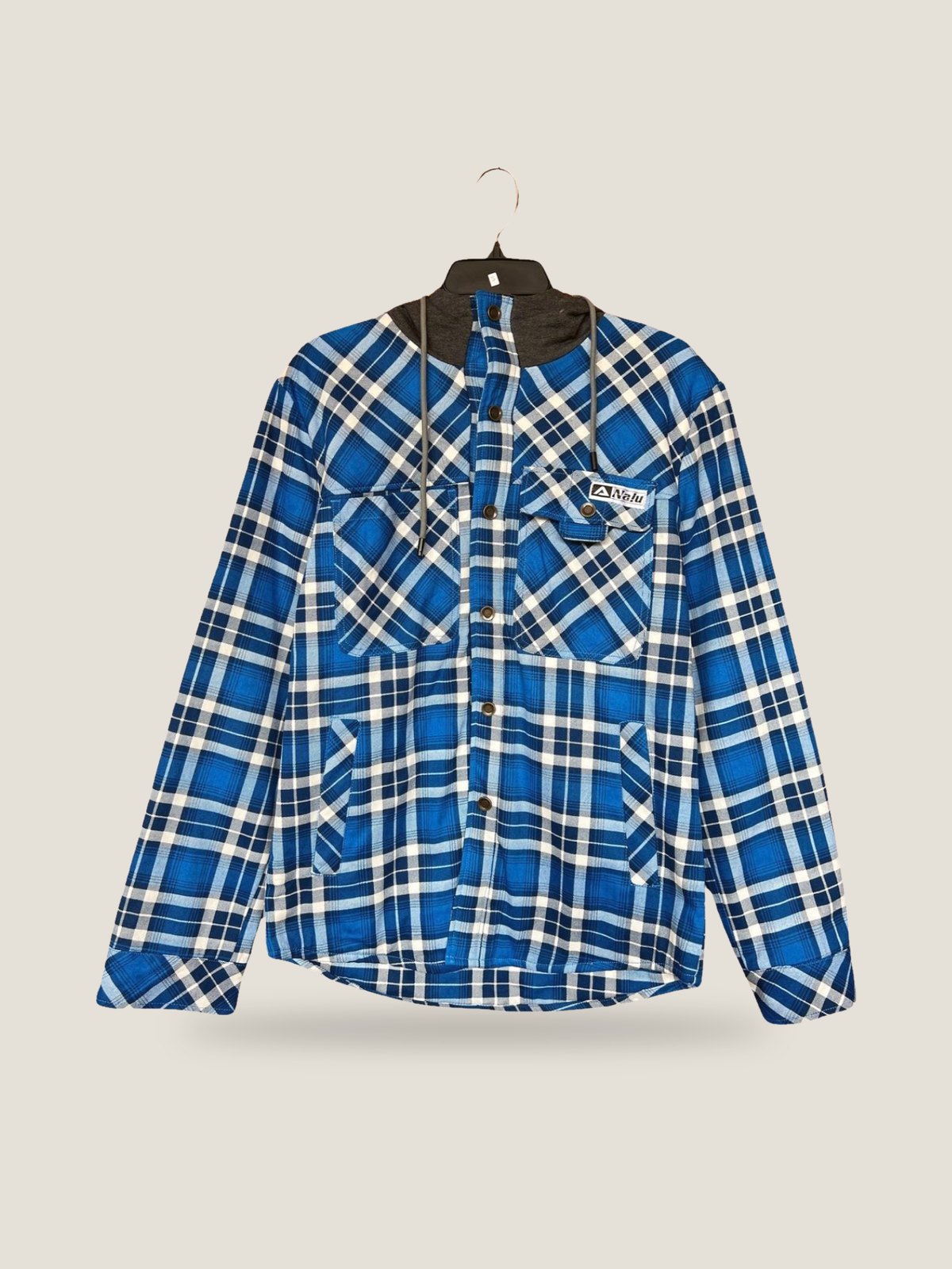 Nalu Flannel Jacket - Blue, front