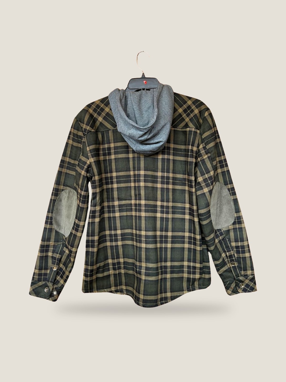 Nalu Flannel Jacket - Forest Green, back