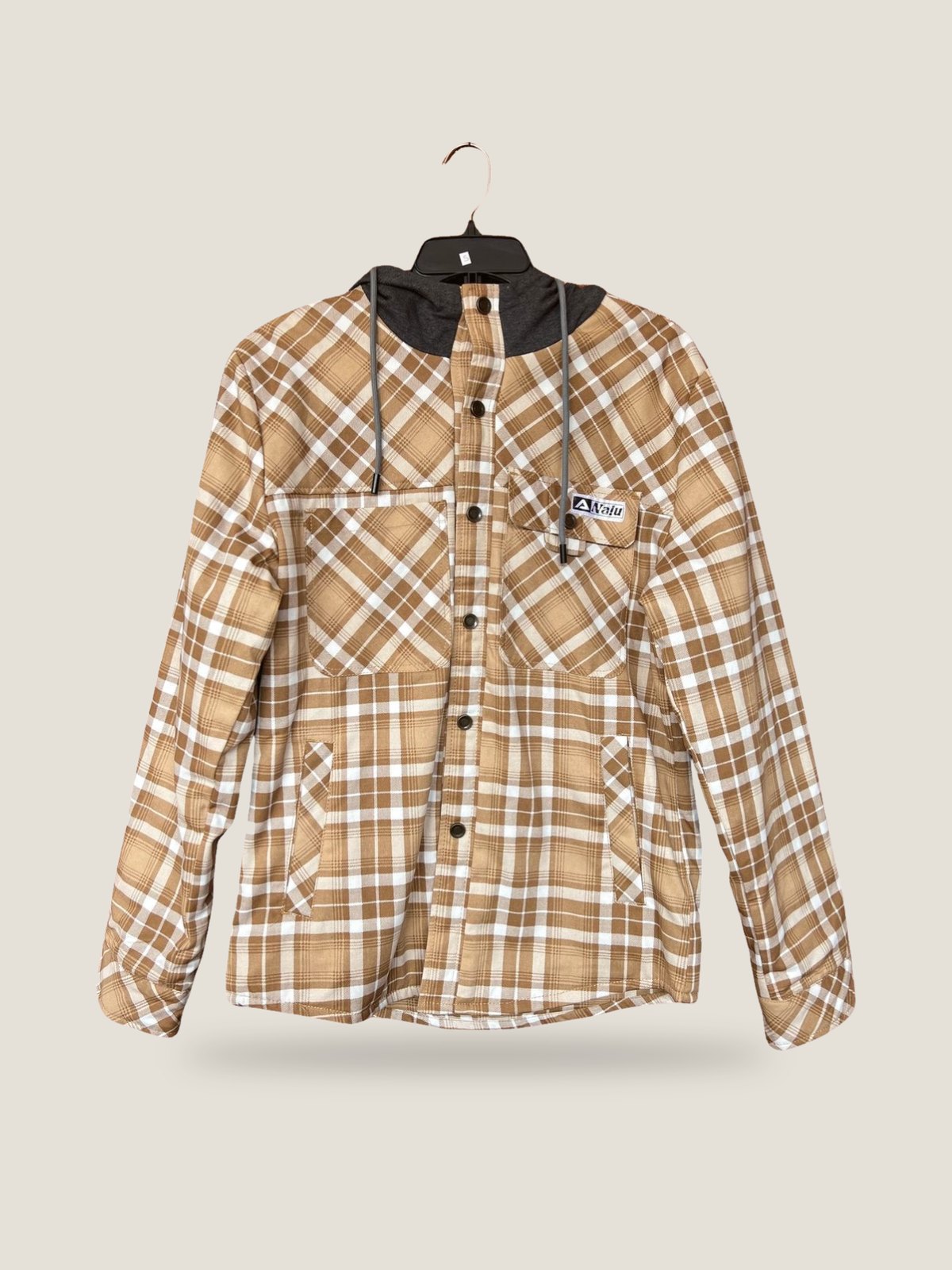 Nalu Flannel Jacket - Sand, front