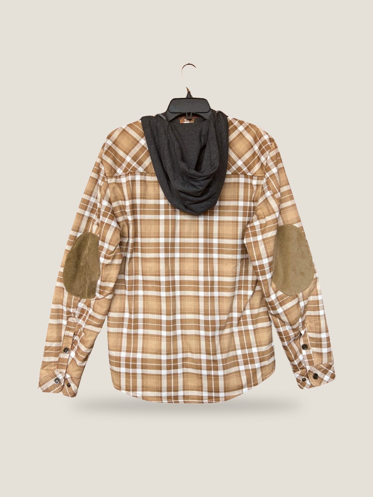 Nalu Flannel Jacket - Sand, back