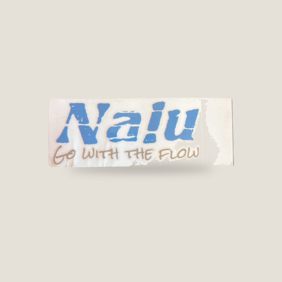 Nalu Go With The Flow Sticker - Light Blue, front