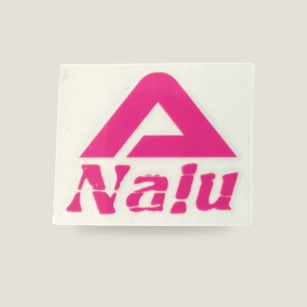 Nalu Logo Decal Sticker - Pink, front