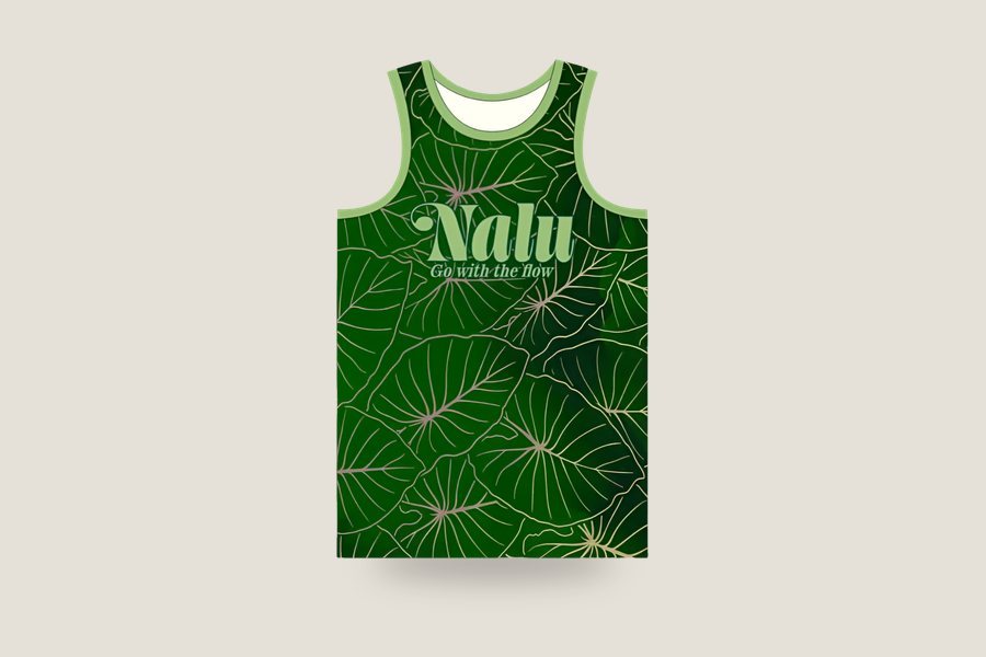 Kalo Leaf Nalu Tank, light green