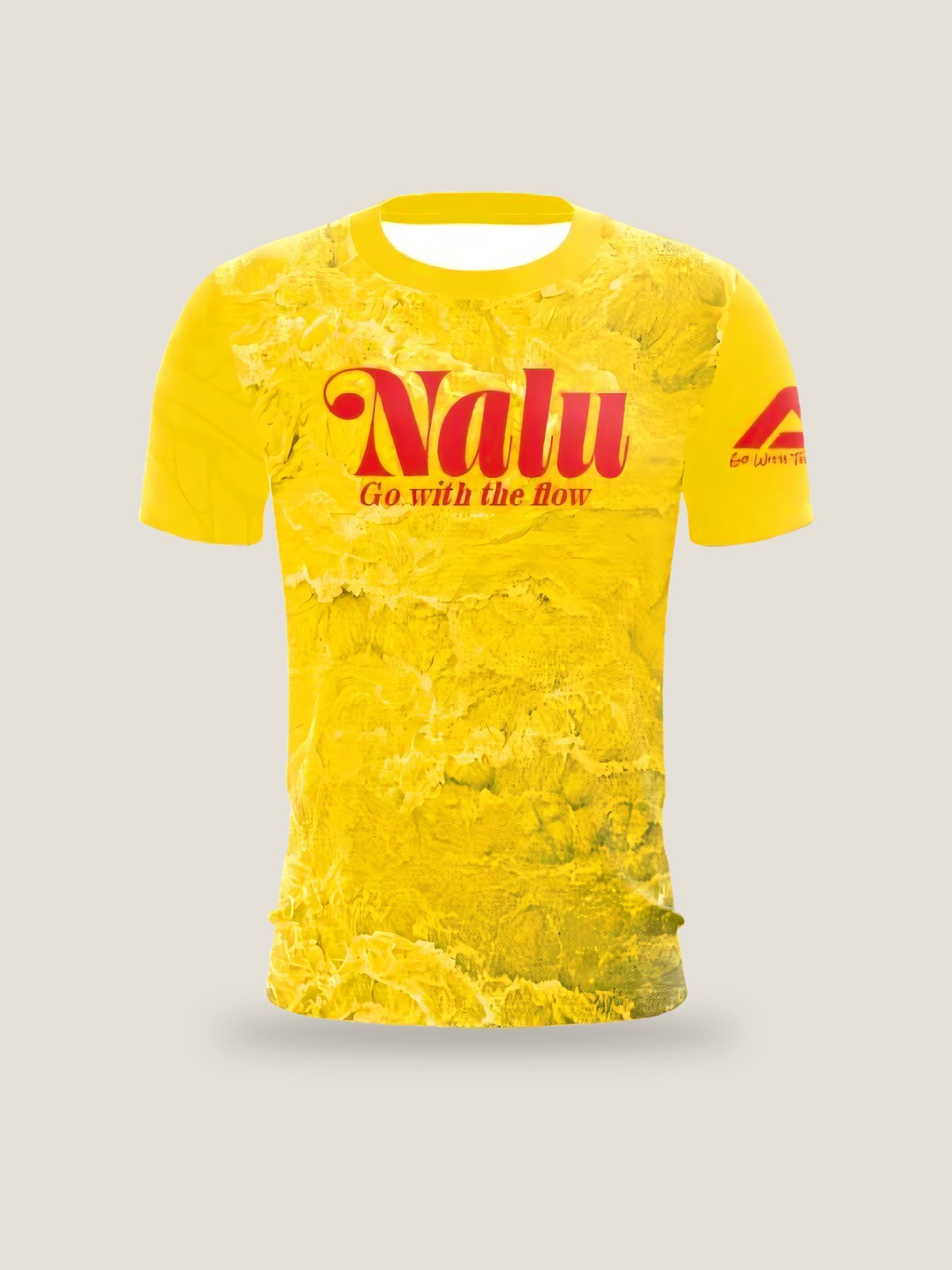 Yellow Nalu Jersey w/Tribal Sleeve, front