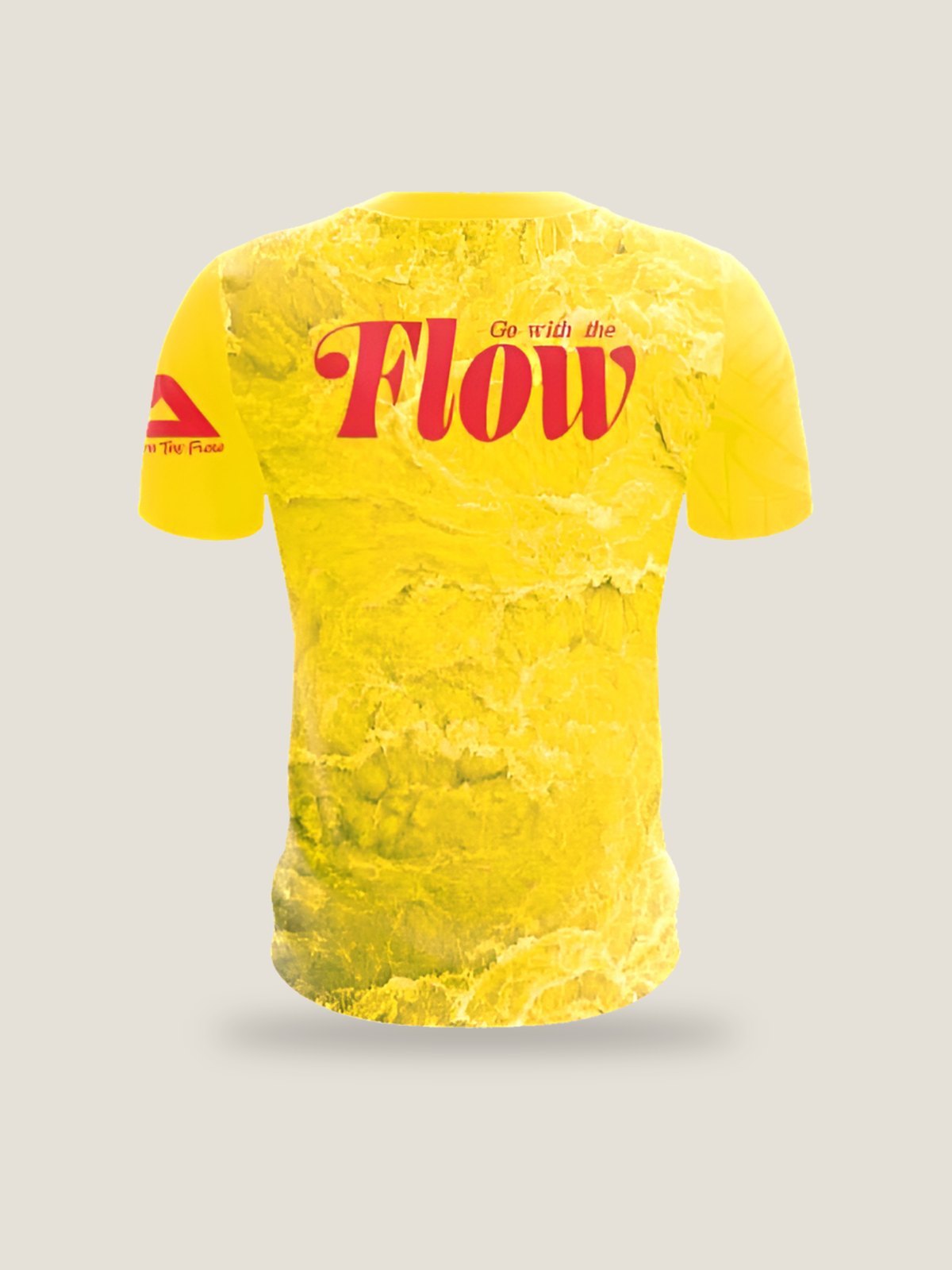 Yellow Nalu Jersey w/Tribal Sleeve, front